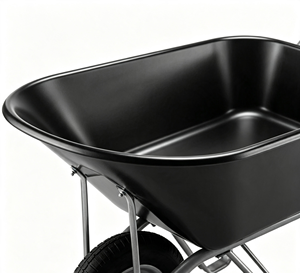 Carretilla de Metal de 100L y 6 Pies Cúbicos, Carro de Jardín, Carretilla Utilitaria para Jardín y Construcción - Product Image 4