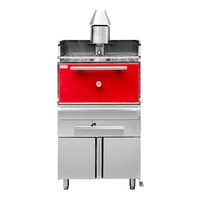 Barbecue au charbon de bois professionnel en acier inoxydable robuste Rebenet avec 2 grilles pour cuisine commerciale CG-2