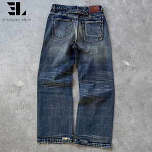 Pantalones cargo de lona de pato, sarga de algodón con lavado desgastado, holgados y rectos, tácticos, para trabajo y patinaje - Product Image 3