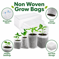 Sacs de culture en tissu non tissé, pots de pépinière pour semis, jardinières respirantes robustes pour l'intérieur et l'extérieur