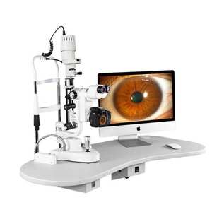 Oftalmología Lámpara de hendidura Oferta Aumento Ancho de hendidura ajustable Diseño ergonómico Luz LED Lámpara de hendidura Microscopio para Clínica Ocular - Product Image 4