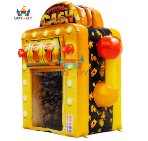 Ensemble de machines à <span class=keywords><strong>sous</strong></span> gonflables sur le thème du <span class=keywords><strong>casino</strong></span> - <span class=keywords><strong>Machine</strong></span> à <span class=keywords><strong>sous</strong></span> et cabine Tornado des Argentages pour événements festifs et promotions - Product Image 3