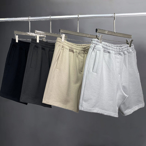 Pantalones cortos deportivos con logotipo personalizado de verano para niños, pantalones cortos holgados en blanco para hombre, pantalones cortos informales bóxer de algodón para el sudor para hombre, deporte - Product Image 3