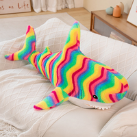 Coussin en peluche Requin personnalisable, réaliste, en coton PP et maille, doux, pour dormir ou comme coussin de canapé