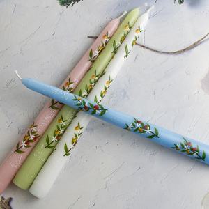 Nuovo Set di arrivo di 4 Set regalo di candele coniche alte senza fumo con motivo <span class=keywords><strong>Artdeco</strong></span> a bastoncino lungo - Product Image 6