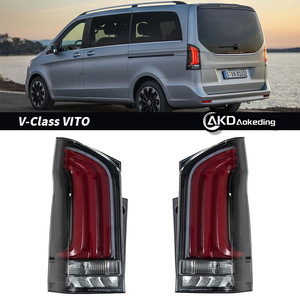 Mercedes-Benz Vito V250 lámpara trasera actualización modificación montaje transfronterizo LED ABS Material claro rojo lente nueva condición usada - Product Image 5