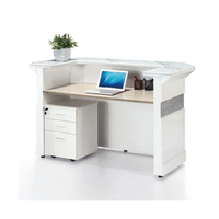 Meubles de bureau d'accueil debout commerciaux comptoir de service à la clientèle minimal bureau de réception petit comptoir de caisse