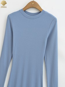 CNSHELL Abito Lungo <span class=keywords><strong>Aderente</strong></span> Sexy con Maniche Lunghe e Collo Tondo, <span class=keywords><strong>Vestito</strong></span> Primaverile a Fascia per Donna - Product Image 6