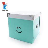 Uwowsmile — carton avec 2 poignées ajourée, boîte de rangement carrée et pliable pour jouets pour vêtements, décoration pour la maison
