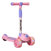 Scooter de planche à roulettes pour enfants cadre animal trottinette pliable pour enfants avec 3 roues