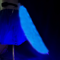 Queue de renard blanche à LED lumineuse, choisissez votre couleur, accessoires de fourrure, queue d'animal renard kitsune pour cosplay ou jeu d'animaux