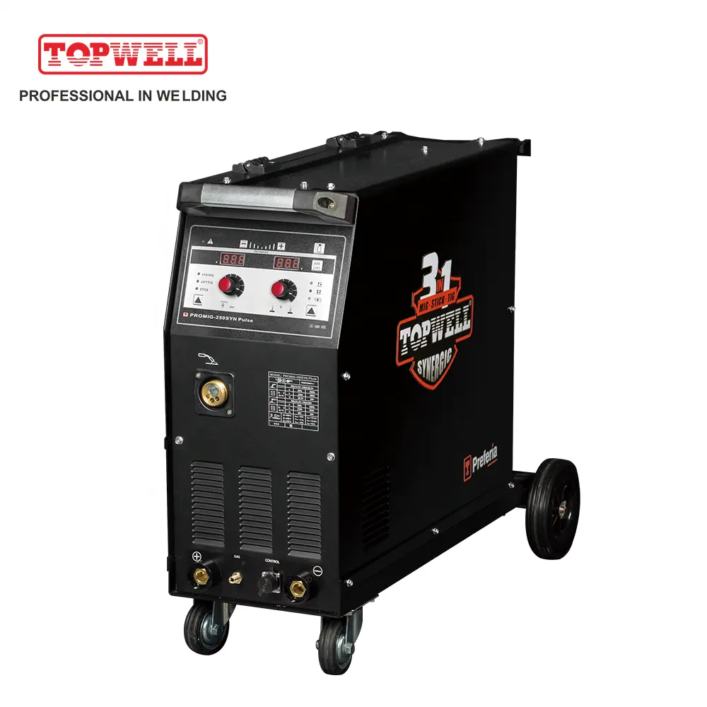 soldadores inversor 250 amp Mig mma Welder Aluminum and Stainless Steel Mig 250 Pulse ProMIG 250 SYN Pulse Single Phase Mig