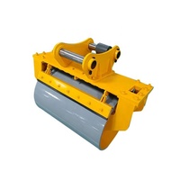Compacteur vibrant hydraulique modifié pour excavatrice, fourni directement par l'usine, pour le compactage de routes et le creusement de fosses