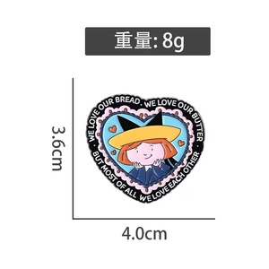 Spilla in lega carina piccola strega-spilla in stile giapponese e coreano per accessori per Outfit versatili, regalo all'ingrosso - Product Image 5
