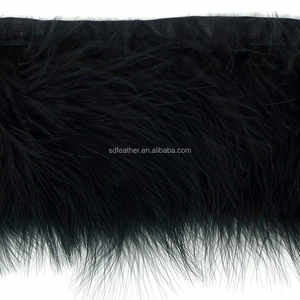 Sendy, decoración de alta calidad, flecos de marabú teñidos, adorno de plumas de marabú de pavo para vestido, imitación adicional - Product Image 2