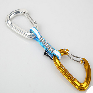 Mosquetón de Escalada Quickdraw 24Kn de Aleación de Aluminio para Escalada en Roca y Actividades al Aire Libre - Product Image 1