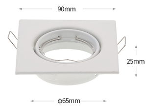 Support de projecteur LED réglable forme carrée noir blanc MR16 GU10 <span class=keywords><strong>lampe</strong></span> halogène conception de ferme <span class=keywords><strong>IP44</strong></span> <span class=keywords><strong>lampe</strong></span> en aluminium pour Villa - Product Image 2