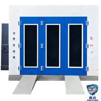 Cabine de peinture automobile à chauffage diesel adaptable pour véhicules spéciaux, porte surdimensionnée pour la rénovation de carrosseries d'ambulances et de camions de pompiers