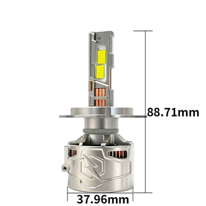 X3 400W 40000LM Led Phare De Voiture H1 H3 H7 H11 <span class=keywords><strong>HB3</strong></span> HB4 H4 6000K Pilote Externe Faisceau Haut et Bas Canbus 9 Tubes De Cuivre - Product Image 6