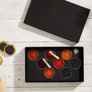 Boîte d'emballage personnalisée avec logo, biodégradable, pour caviar de saumon russe, cuillère à caviar, boîte à caviar en papier avec couvercle supérieur, boîte cadeau - Product Image 2