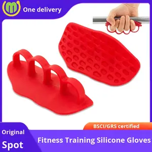 Poignées d'entraînement antidérapantes-Poignées de levage en silicone pour musculation et tractions, protecteur de paume anti-transpiration - Product Image 6