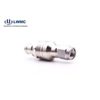 Conector de soldadura macho SMA chapado en oro recto coaxial RF de alta calidad para cable RG 142