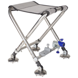Taburete plegable portátil <span class=keywords><strong>de</strong></span> acero inoxidable Maza, silla <span class=keywords><strong>de</strong></span> pesca <span class=keywords><strong>de</strong></span> Metal <span class=keywords><strong>multifuncional</strong></span> para uso en parque al aire libre, diseño moderno para uso en la playa - Product Image 2