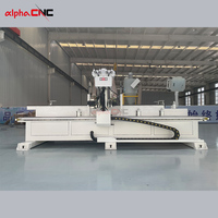 Machine CNC automatique haute vitesse pour le perçage de mortaises et la fabrication de serrures intelligentes pour portes en bois, certifiée CE, pour usage intensif