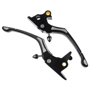 Levier de frein d'embrayage de régulateur de coupe de contraste noir pour <span class=keywords><strong>Harley</strong></span> 2014-2016 Touring Street Glide Flhx - Product Image 5