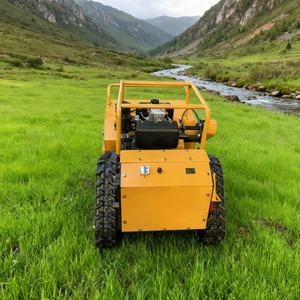 Tondeuse à gazon industrielle à chenilles 190cc, <span class=keywords><strong>quatre</strong></span> temps, haute puissance, télécommandée intelligente, type fléau, pour terrains en pente et arbustes - Product Image 4