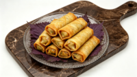 JOYFUN OEM al por mayor, pequeños rollitos de primavera fritos congelados de 20g, snack de masa de alta calidad, comida china, el más vendido para buffet