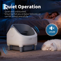 Litière automatique pour chat AFP Effortless Odor Control & WIFI-Enabled, nettoyage automatique, pour plusieurs chats