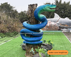 Realistica statua del re <span class=keywords><strong>Cobra</strong></span> Animatronic <span class=keywords><strong>serpente</strong></span> animale a grandezza naturale modello di <span class=keywords><strong>serpente</strong></span> gigante personalizzato - Product Image 5