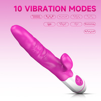 Vibrador de Doble Cabeza, Masajeador Vaginal, Juguetes Sexuales para Mujeres, Estimulador de Clítoris y Punto G, Huevo Vibrador, Masturbador Femenino