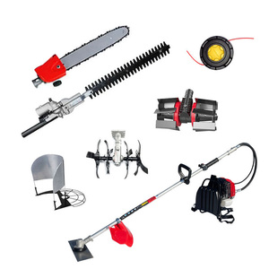 Débroussailleuse à essence 4 temps rouge pour le jardinage avec un niveau de sécurité élevé - Product Image 2