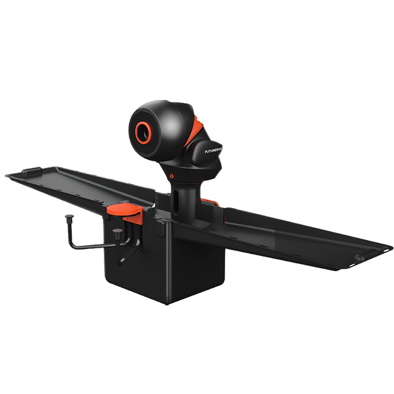 For OMNI S Pro Black Orange Exclusive Edition Smart Table Tennis Ball Machine 9-Angle Adjustable APP/Tablet Control