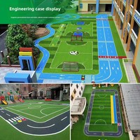 Tapis de gazon artificiel personnalisé pour sports de plein air, pelouse de football, gazon artificiel vert, tapis d'extérieur en plastique durable