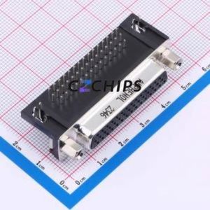 L77HDB44SD1CH4F D-Sub/VGA Connector Bent Lead Through Hole Connector Female 44P Right Angle Insert 3 - Product Image 1