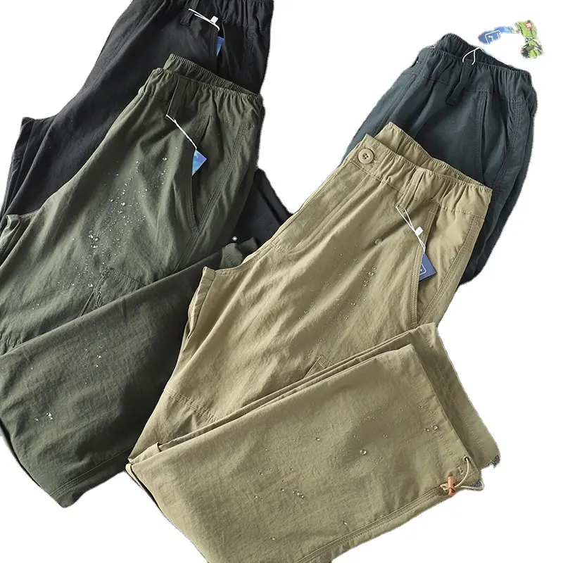 Wholesale Premium Pockets Outdoor Detachable Two-section Cargo Pants Men Cargo Sweat Pants Men Streetwear Black Cargo Pants