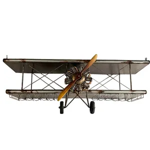 Portabicchieri da Vino Vintage Stile Industriale, Rastrelliera Capovolta per Calici, Decorazioni Creative a Forma di Aeroplano per <span class=keywords><strong>Bar</strong></span> e Ristoranti - Product Image 1