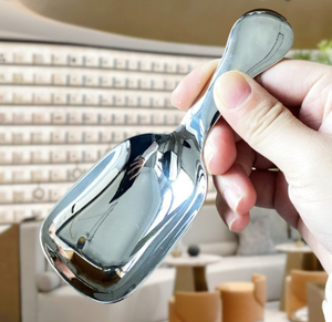 DFK01 Cuchara de té de mango corto elegante, mini cuchara creativa para café y postres, cuchara para té de hojas sueltas con mango corto - Product Image 5