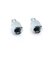 Vis d'adaptation de rétroviseur à filetage droit/gauche plaquée zinc pour moto, vélo électrique et vélo (M8/M10)