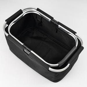 Grand panier de courses pliable portable Sac de pique-nique en plein air avec poignées rembourrées Panier pliable pratique - Product Image 3