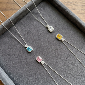 เพชร CVD สีเหลืองแฟนซีทรงเรเดียนท์คัท 1 กะรัต พร้อมทองคำ 18 กะรัต สีโรสโกลด์ สีเหลือง และสีขาว สำหรับเครื่องประดับผู้หญิง เครื่องประดับคลาสสิก - Product Image 4