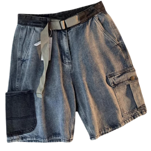 Fabricante de Ropa, Shorts de Mezclilla Vintage Lavados para <span class=keywords><strong>Hombre</strong></span>, Personalizados, al por Mayor, de Alta Calidad - Product Image 1