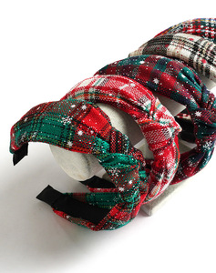 Bandeau de noël bandeaux pour femmes rouge <span class=keywords><strong>vert</strong></span> orné bandeau large <span class=keywords><strong>velours</strong></span> cheveux accessoire vacances fête cadeaux - Product Image 1