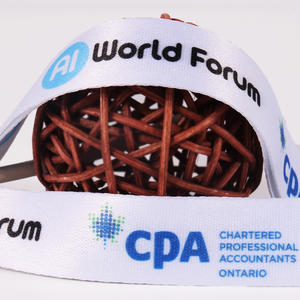 วัสดุโพลีเอสเตอร์นิทรรศการการพิมพ์ระเหิดราคาต่ำปรับแต่งพวงกุญแจเชือกเส้นเล็ก - Product Image 4