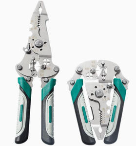 Huyo Multi-Functional Plastic Round <b>Electrician</b> Wire Stripping Combined Pulling Splitting Pliers for Peeling Winding Scissors - Product Image 1