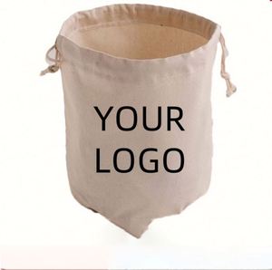 Bolsas de Regalo Personalizadas de Lona con Cordón de Algodón, Bolsitas con Logotipo para Recuerdos de Fiesta, Bolsas para Llevar a Cualquier Lugar - Product Image 1