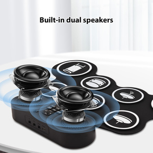 Juego <span class=keywords><strong>de</strong></span> <span class=keywords><strong>tambor</strong></span> electrónico <span class=keywords><strong>de</strong></span> mano, 7 almohadillas con altavoz doble, 7 estilos <span class=keywords><strong>de</strong></span> batería, 6 ritmos, 10 canciones <span class=keywords><strong>de</strong></span> demostración, almohadilla <span class=keywords><strong>de</strong></span> práctica portátil, <span class=keywords><strong>tambor</strong></span> - Product Image 3